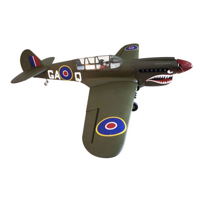 Avion thermique radiocommandé Curtis P-40N Warhawk Shark Head 38-60cc ARF Avion thermique radiocommandé Curtis P-40N Warhawk Shark Head 38-60cc ARF