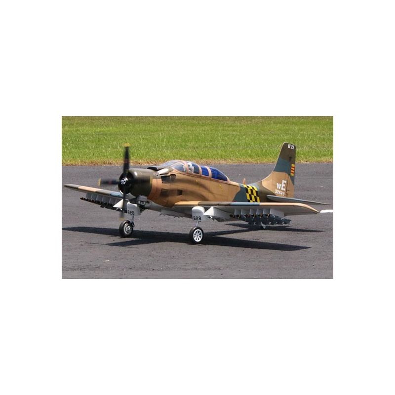 Avion thermique radiocommandé Skyraider 35-60cc Camo ARF Avion thermique radiocommandé Skyraider 35-60cc Camo ARF