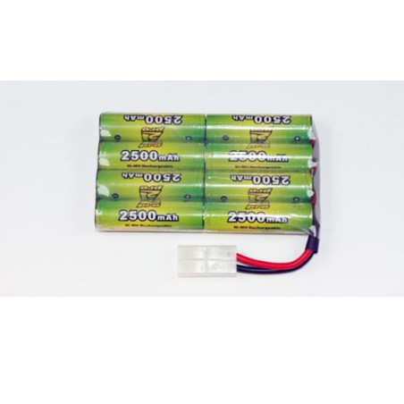 NIMH-Batterie für radiogesteuerte Gerätepackungen 9.6V/AP-2500 Tamiya Nikko-Tyko | Scientific-MHD