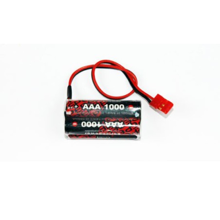 Accu NiMH pour appareil radiocommandé PACK Rx B 4.8V/AAA-1000 JR