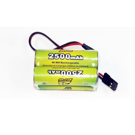 Accu NiMH pour appareil radiocommandé PACK Rx B 4.8V/AP-2500AA JR