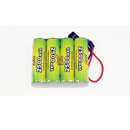 Accu NiMH pour appareil radiocommandé PACK Rx S 4.8V/AP-2500AA FUTABA Accu NiMH pour appareil radiocommandé PACK Rx S 4.8V/AP-2500AA FUTABA