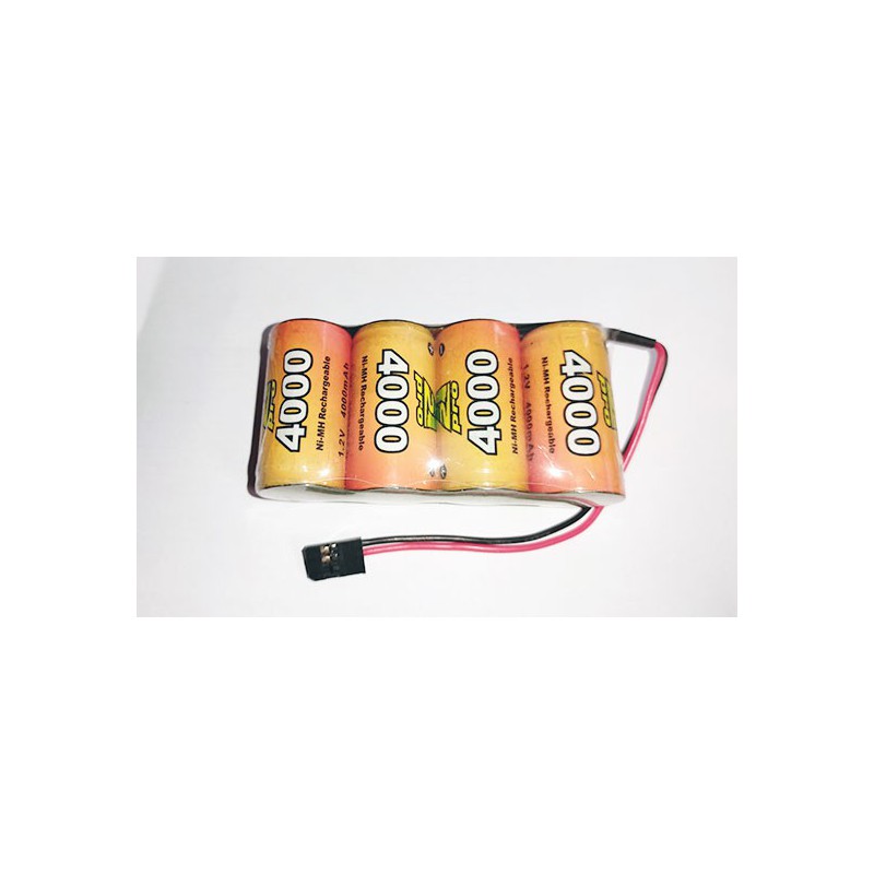 Accu NiMH pour appareil radiocommandé PACK Rx S 4.8V/AP-4000UV FUTABA