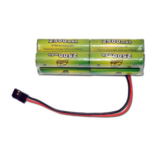 NIMH battery for radio controlled device TX B 9.6V/AP-2500 Futaba Type Servo NIMH battery for radio controlled device TX B 9.6V/AP-2500 Futaba Type Servo | Scientific-MHD