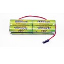 NIMH battery for radio controlled device Pack TX B 9.6V/AP-2500 JR Servo type | Scientific-MHD