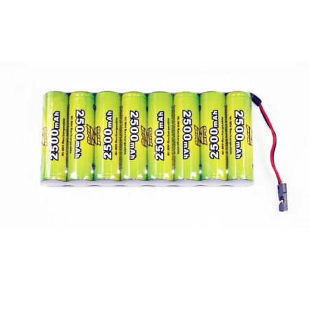 NIMH battery for radio controlled device Pack TX S 9.6V/AP-2500 JR type Servo | Scientific-MHD