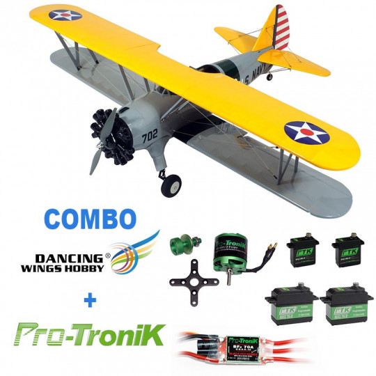 Combo PT-17 1400mm EP ARF with Protronik accessories Combo PT-17 1400mm EP ARF...