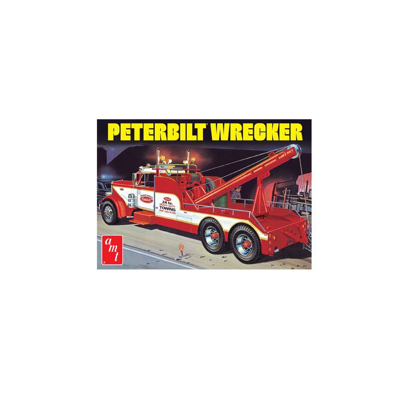 Maquette de camion en plastique Peterbilt 359 Wrecker 1/25