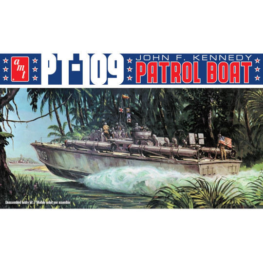 Plastikmodell des Bootes PT-109 John F. Kennedy 1:64 Plastikmodell des Bootes...