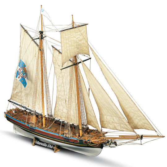 Bateau statique Marseille 1/64