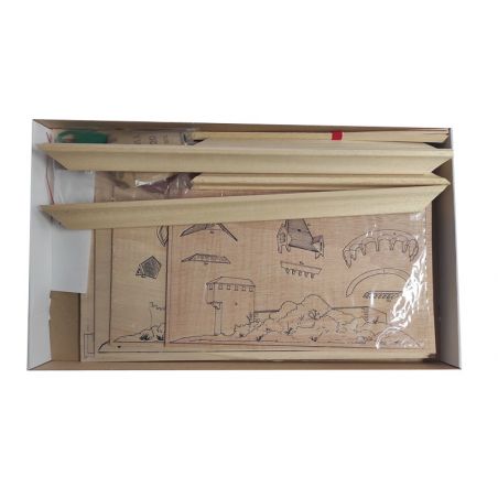 Easy mechanical 3D puzzle for wooden table in alleywood