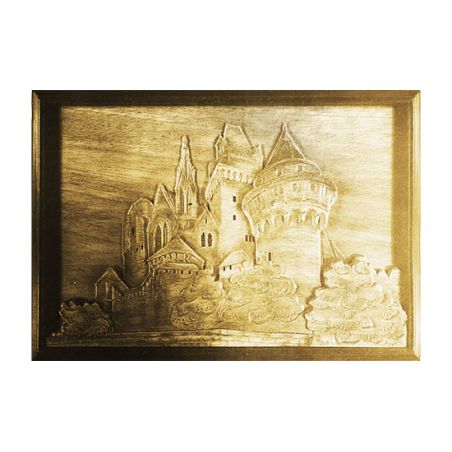 Puzzle 3D mécanique facile pour maquette Tableau en bois CHATEAU
