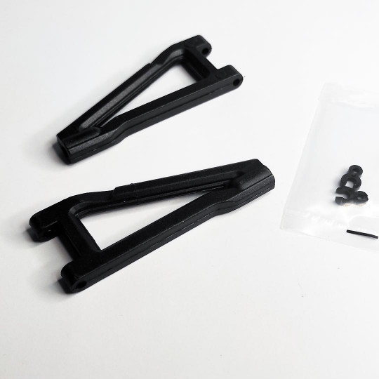 Pièce pour voiture electrique tous chemin 1/10 Triangle avant supérieur (1paire) Pièce pour voiture...