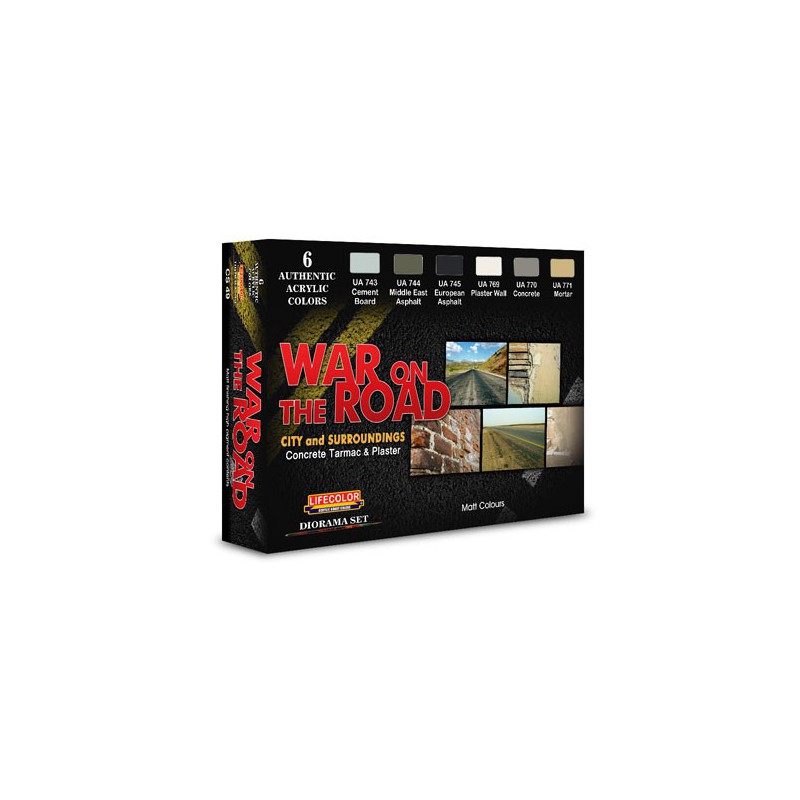 Peinture acrylique SET WAR ON THE ROAD