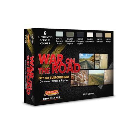 Peinture acrylique SET WAR ON THE ROAD