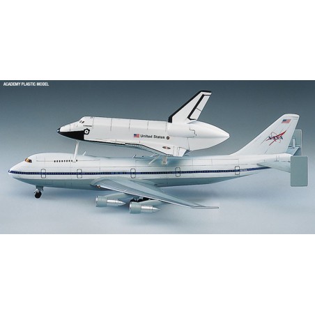 Maquette d'avion en plastique SHUTTLE & 747 CARRIER 1/288