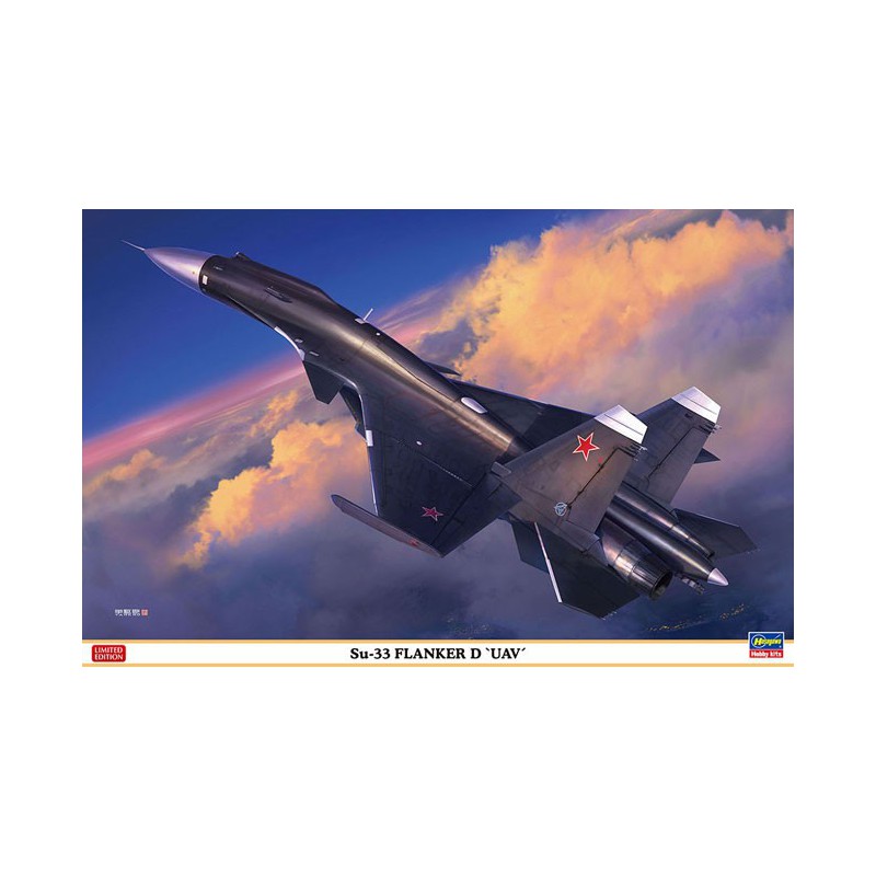 Maquette d'avion en plastique Su-33 FLANKER D 1/72