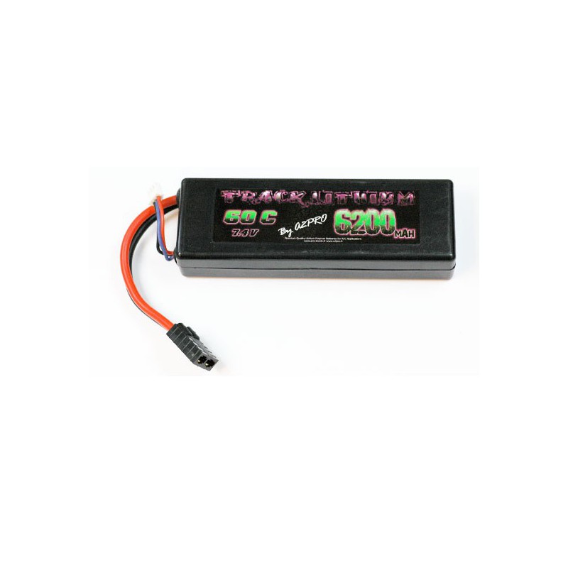 Accu LIPO pour appareil radiocommandé Accu LiPo Track Lithium 6200mAh 60C 7.4V TRAXXAS