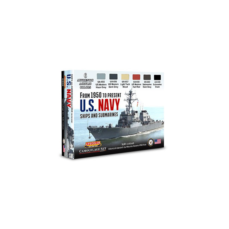 Peinture acrylique US NAVY ships and submarines
