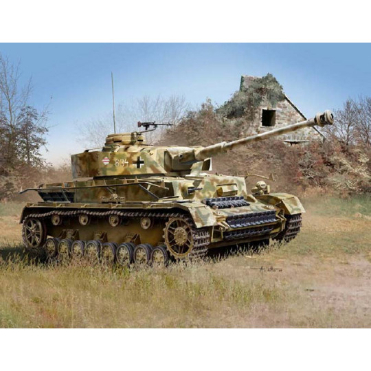 Maquette de char en plastique Panzer IV Ausf.H «dernière version» 1:35 Maquette de char en...