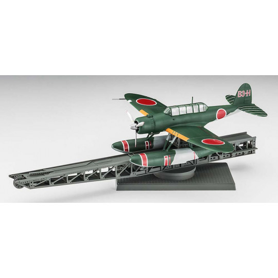 Maquette d’avion en plastique Aichi E13A1 Type Zero (Jake) Modèle 11 « Battleship Kongo » avec catapulte 1:72 Maquette d’avion en...