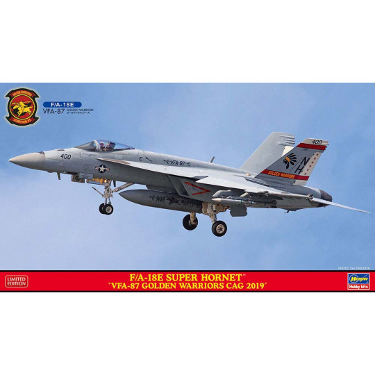 Maquette d’avion en plastique F/A-18E Super Hornet « VFA-87 Golden Warriors CAG 2019 » 1:72 Maquette d’avion en...