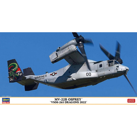 Maquette d’avion en plastique MV-22 Osprey « VMM-265 Dragons 2022 » 1:72 Maquette d’avion en...