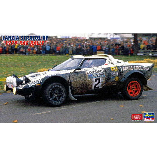Maquette plastique de voiture Lancia Stratos HF « Rallye RAC 1979 » 1:24 Maquette plastique de...