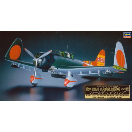 Maquette d'avion en plastique D3A1 BOMBER VAL 1/48