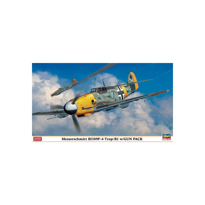 Maquette d'avion en plastique Bf109F-4 TROP/R1 w/GUN 1/48