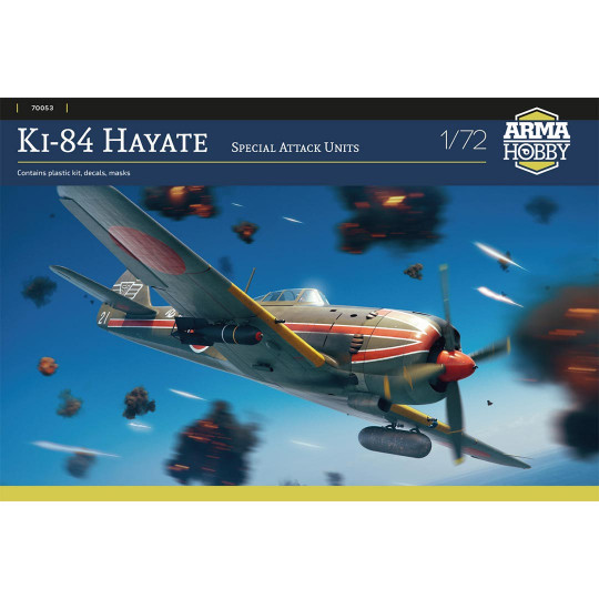 Ki-84 Hayate Plastikmodell eines Flugzeugs mit Spezialangriffen 1:72 Ki-84 Hayate Plastikmodell...