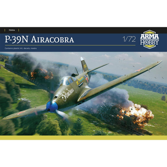Plastikmodell des Flugzeugs P-39N Airacobra 1:72 Plastikmodell des Flugzeugs...