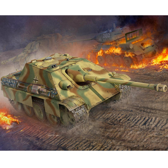 Maquette plastique de char Allemand Sd.Kfz 173 Jagdpanther dernière version 1:16 Maquette plastique de char...