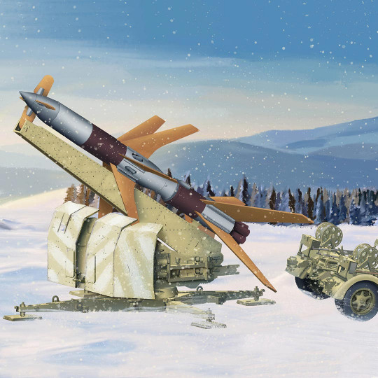 Plastikmodell eines deutschen Raketenwerfers Rheintochter I 1:35 Plastikmodell eines...
