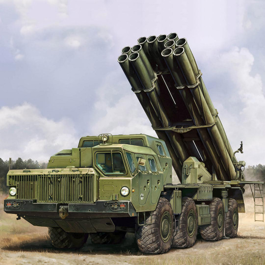 Maquette plastique de camion Russe 9A52-2 Smerch-M lance roquettes RSZO 9k58 1:72 Maquette plastique de...