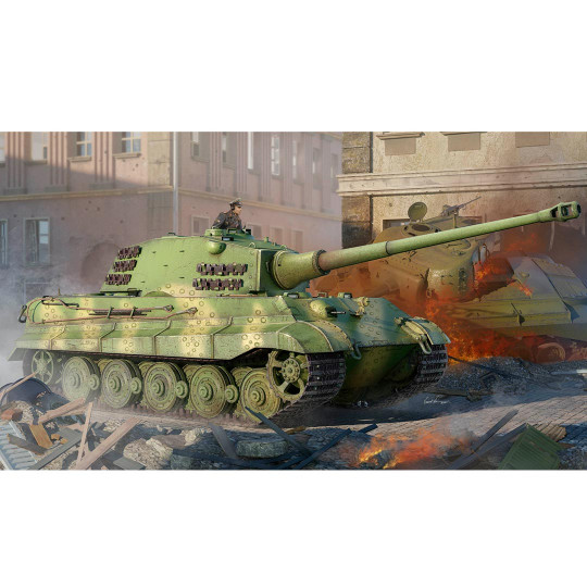 Plastikmodell des Pz.Kpfw.VI Sd.Kfz.182 Tiger II (Henschel 105mm) Panzer 1:35 Plastikmodell des...