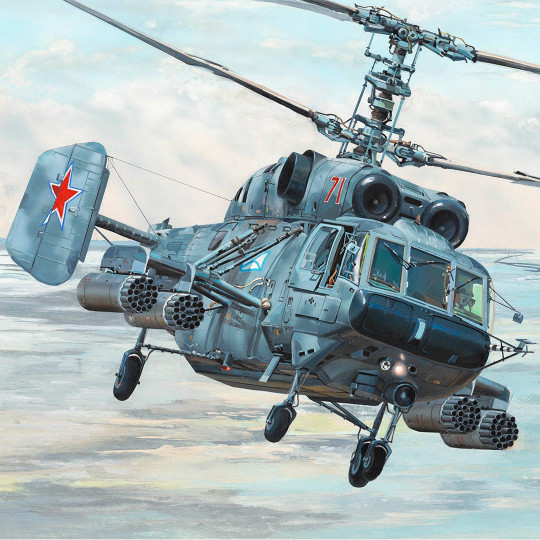 Russischer Plastikmodellhubschrauber Kamov Ka-29 Helix-B 1:35 Russischer...