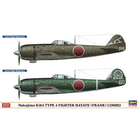 Maquette d'avion en plastique Combo KI84 TYPE 4 1/72