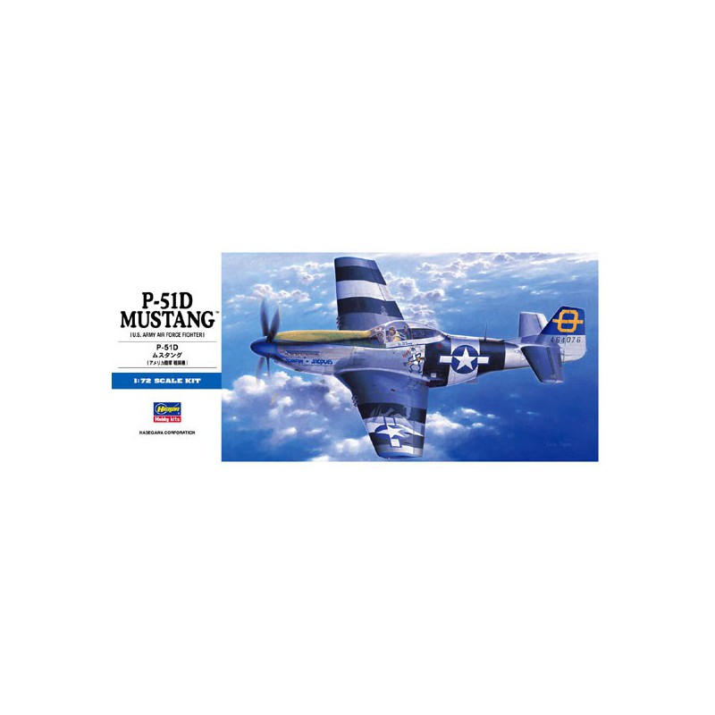 Maquette d'avion en plastique P-51D Mustang 1/72