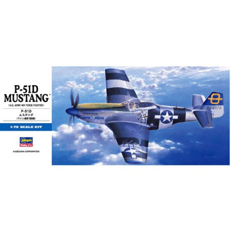 Maquette d'avion en plastique P-51D Mustang 1/72