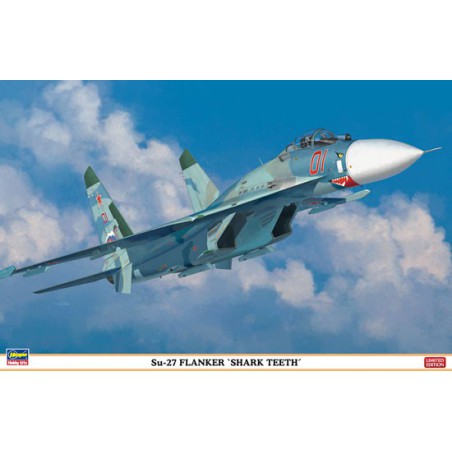 Maquette d'avion en plastique Su-27 "SHARK TEETH" 1/72