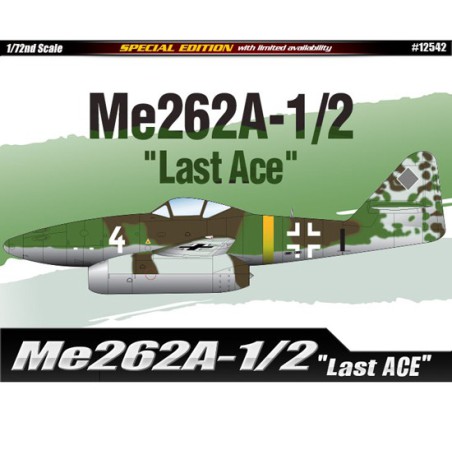 Kunststoffflugzeugmodell ME 262A-1/2 LETZT ACE 1/72 | Scientific-MHD