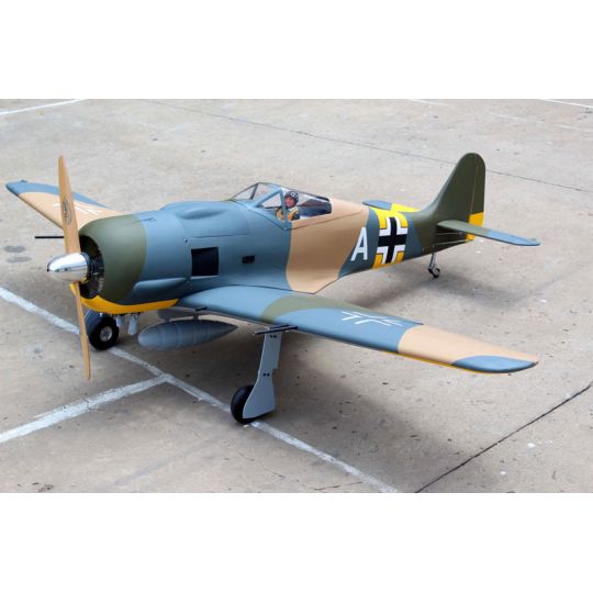 Focke-Wulf Fw 190 A-5 55cc radio controlled thermal aircraft "without landing gear" ARF Focke-Wulf FW 190 A-5 55cc arf thermal airplane