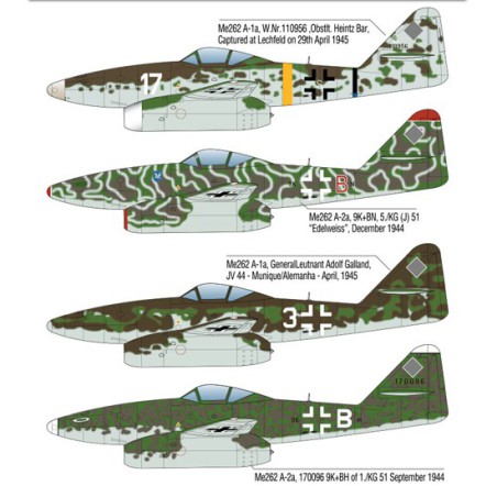 Kunststoffflugzeugmodell ME 262A-1/2 LETZT ACE 1/72 | Scientific-MHD