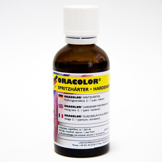 Durcisseur ORACOLOR pour application à l’aérographe 50ml Durcisseur ORACOLOR pour...