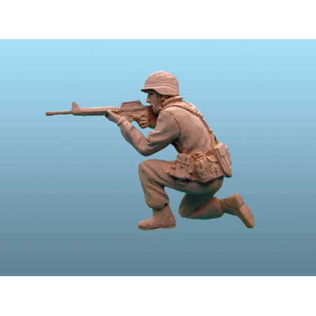Wwii painted American figurine 1/144 | Scientific-MHD