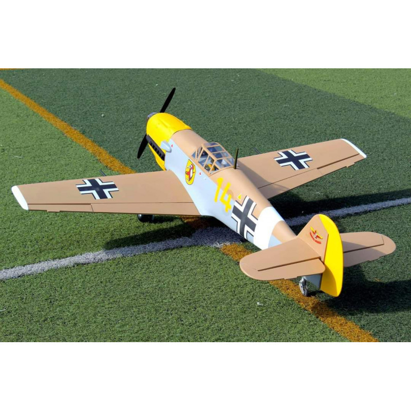 Bf109 4 Trop 20cc ARF radio controlled thermal aircraft with electric retractable landing gear