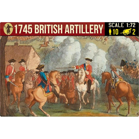 Figurine 1745  British artillery 1:72 Figurine 1745  British...