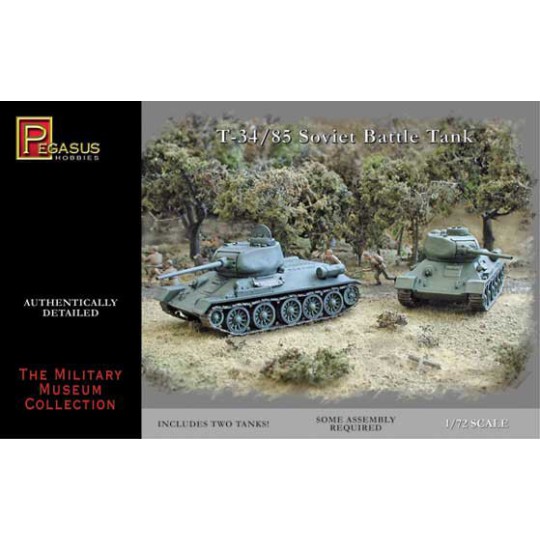 Maquette de Char en plastique T-34/85 (2 pcs) 1/72