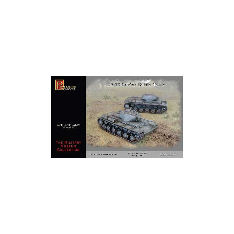 Maquette de Char en plastique KV1-S SOVIET TANK 1/72 (2 pcs)
